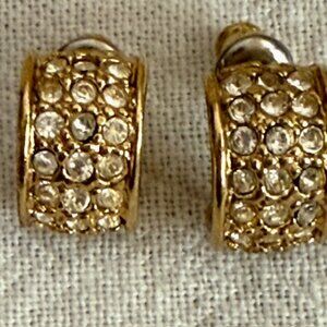 Vintage Sparkly Pierced Earrings from J and J Jewelry